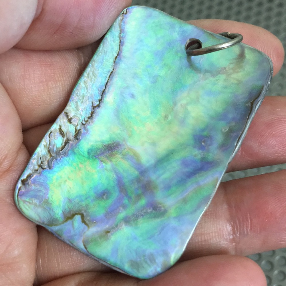 Reversible Abalone Shell Pendant - image 3